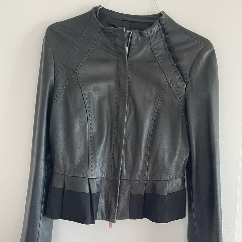 Leather jacket, sz S